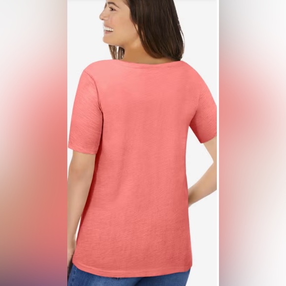 Woman Within Crochet-Trim Knit Top Size Woman Within M (14/16) - Picture 16 of 16